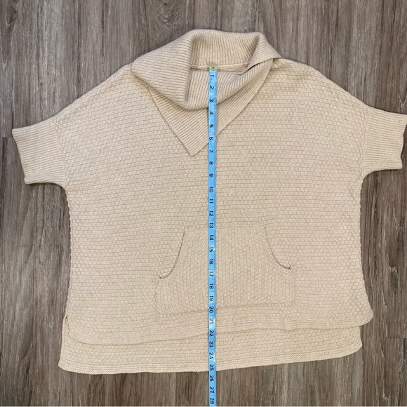 Ann Taylor LOFT Short Sleeve Cowl Neck Sweater Oversized Women’s Size Medium - Picture 11 of 12